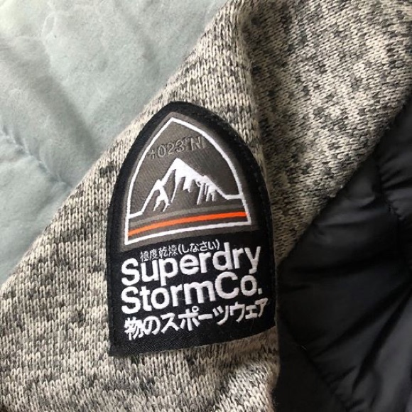 Men's Grey Fall Quilted Soft-Shell Jacket - Picture 2 of 4